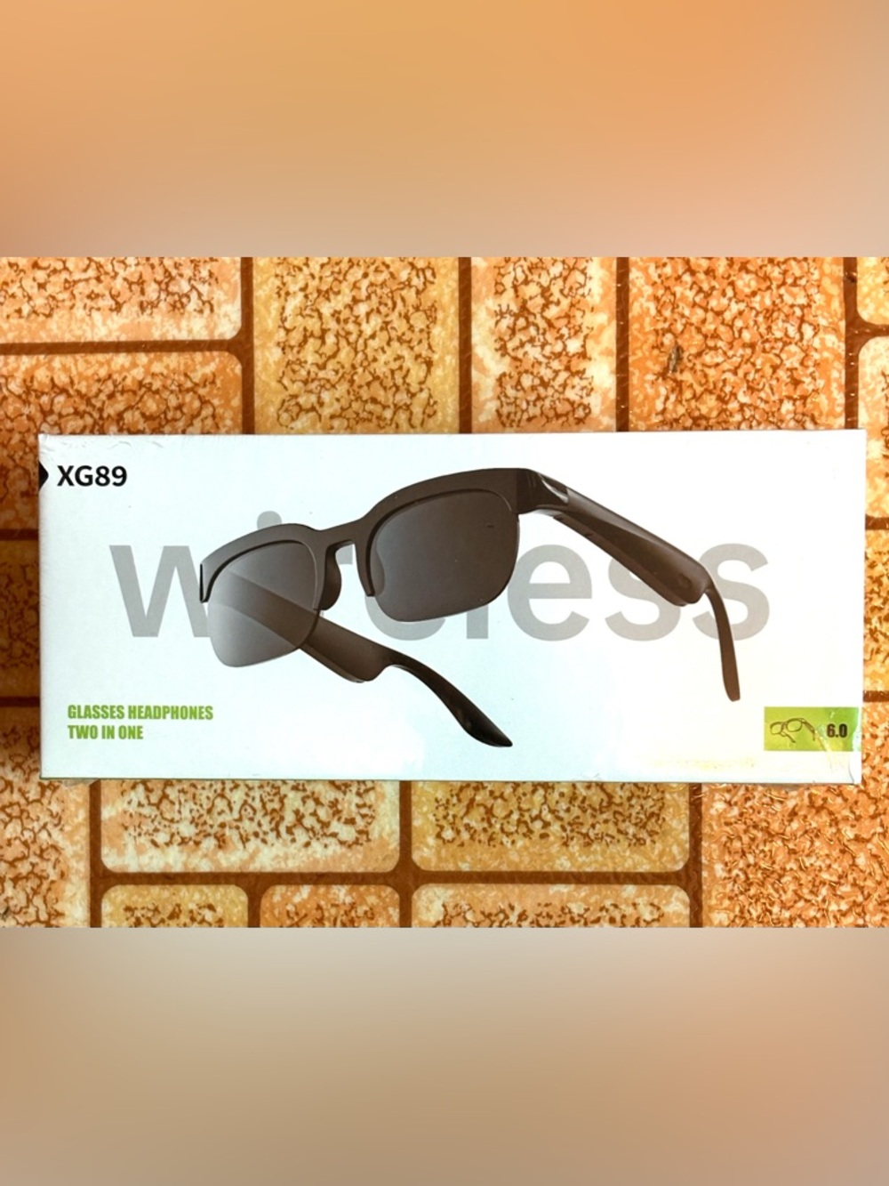 Wireless Glasses Headphones - Black. NWT.